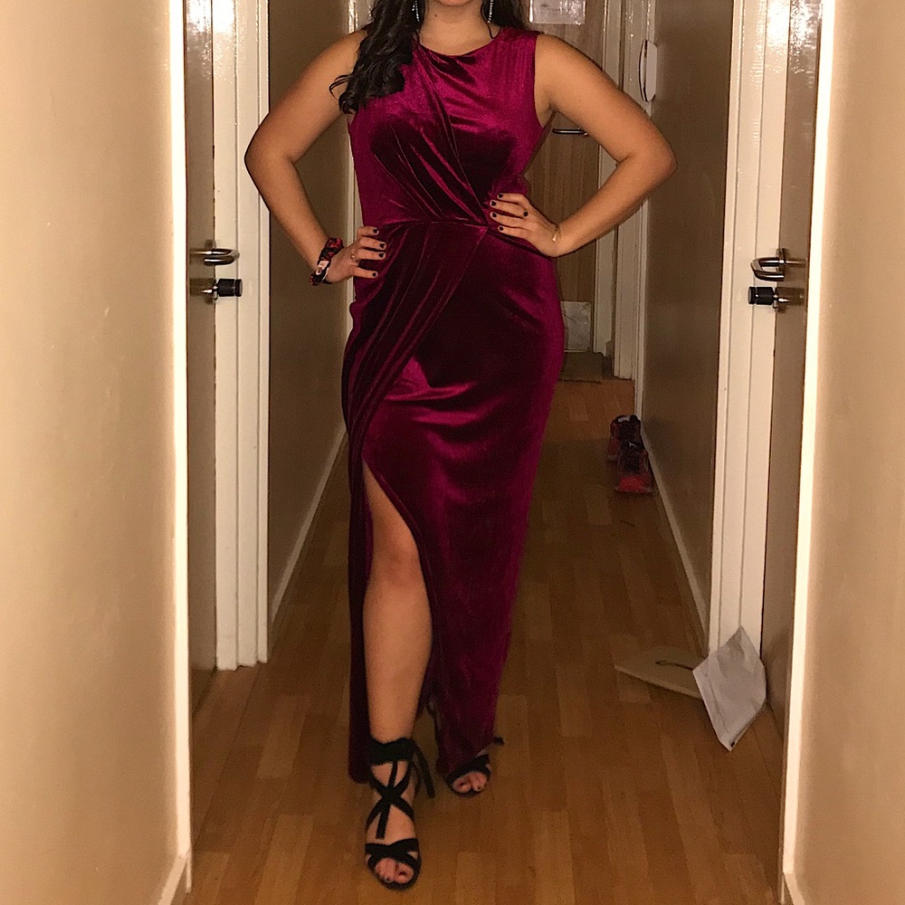 Burgundy Christmas Dress ASOS